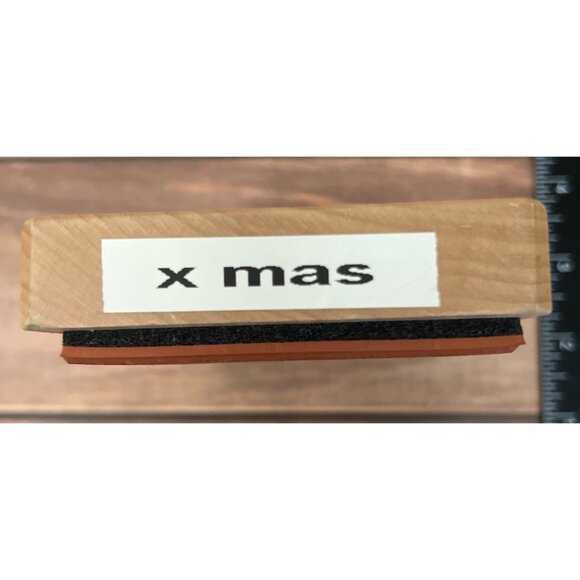 Wood Mounted Rubber Stamp Christmas Icons By Inkadinkado 903 - Picture 5 of 5